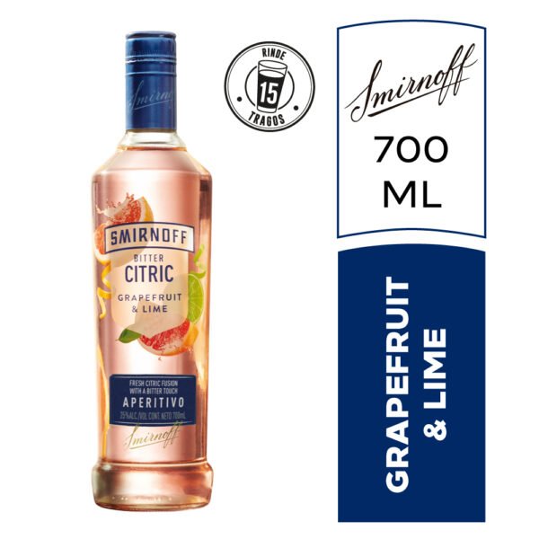 smirnoff grapefruit & lime x700cc