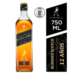 whisky johnnie walker black label  x 750