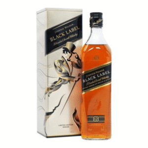 whisky johnnie walker black label  c/lata x 750