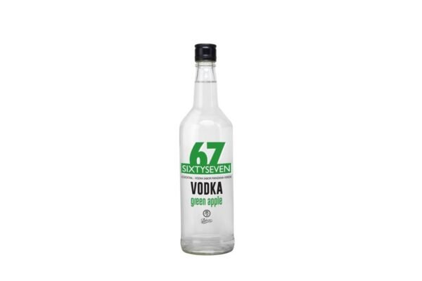 vodka 67 sixtyseven green apple 6 x 750
