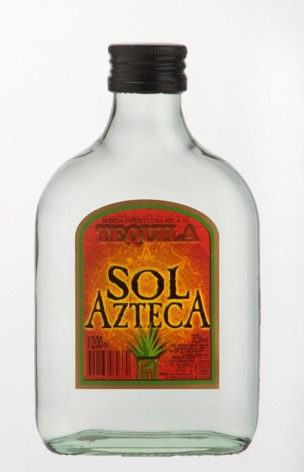 petaca tequila sol azteca peters